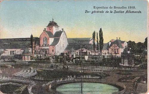 Exposition de Bruxelles 1910, Vue générale de la Section Allemande. -799416