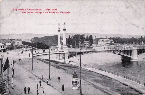 Exposition Universelle, Liége 1905. Vue panoramique au Pont de Fragnée -799340