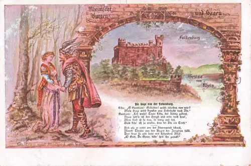 AK / Ansichtskarte Falkenburg Pfalz Burg Gutram nimmt Abschied von Seiba Kat. -799512