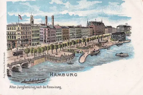 HAMBURG Alter Jungfernstieg nach der Renovirung. -799672
