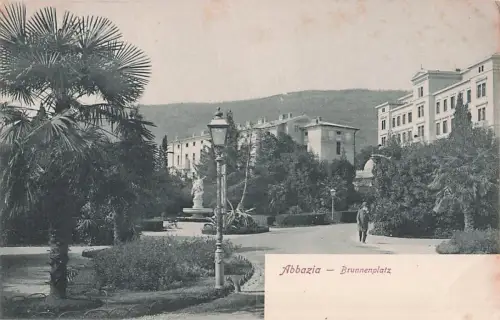 AK Abbazia, Brunnenplatz -799728