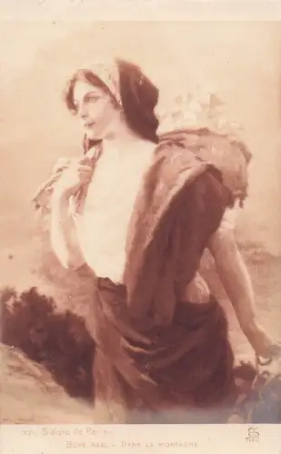 Postkarte, Frankreich, Abel Boyé „In den Bergen“ -799656