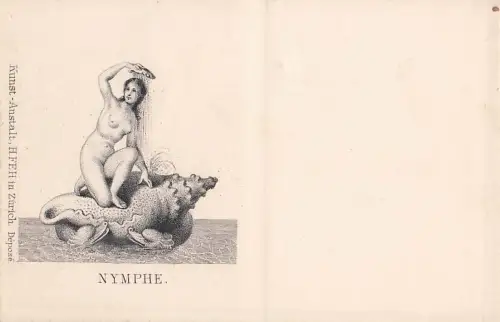 NYMPHE. Kunst-Anstalt, H.FEH in Zürich. Déposé -799796