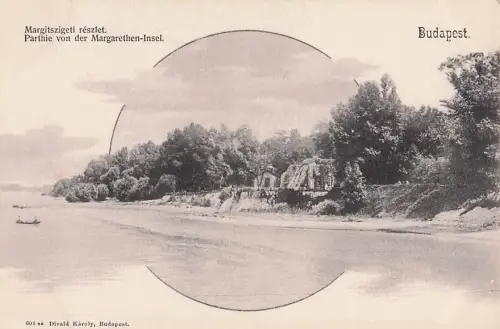 Margitszigeti részlet. Parthie von der Margarethen-Insel. Budapest. -799812