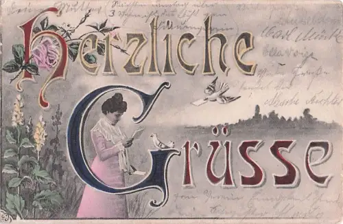 Herzliche Grüsse“. -799886