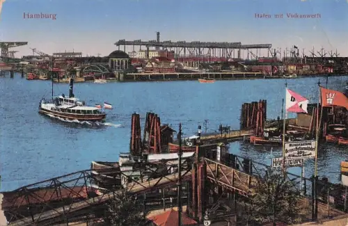 Hamburg Hafen mit Vulkanwerft Kat. Hamburg -799864