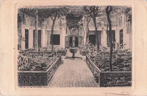 Bahia-Palast in Marrakesch, Marokko. -799840