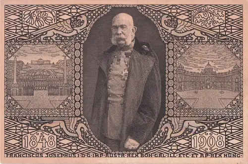 Kaiser FRANZ JOSEF VON ÖSTERREICH, Jubiläums-Korrespondenz-Karte -799900