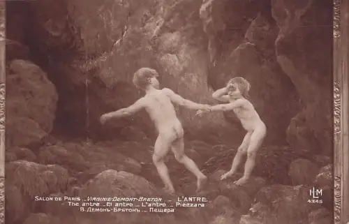 Künstler: Virginie Demont-Breton Titel: "L'Antre" (Die Höhle) -799924