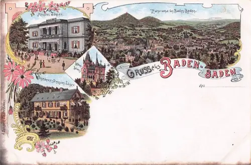 AK / Ansichtskarte Baden Baden Pension Jaeger Schloss Solms Baden Baden -800018