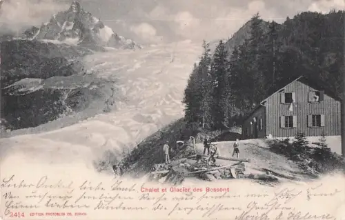 Chamonix Pavillon et Glacier des Bossons Esel / Chamonix-Mont-Blanc /Arrond. de Bonneville -800038