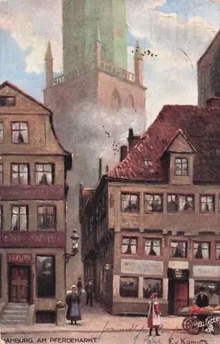 AK XVI. dt. Bundesschiessen Hamburg gelaufen 1909 -800022