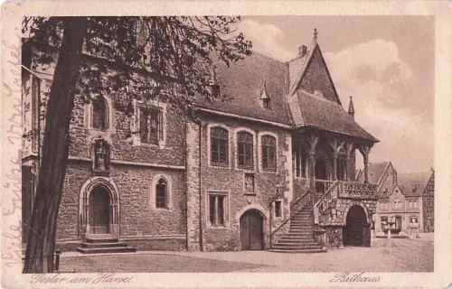 AK Goslar, Rathaus, Südseite -800082