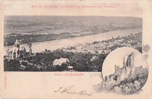 AK / Ansichtskarte Koenigswinter Rhein mit Drachenfels und Drachenburg -800046