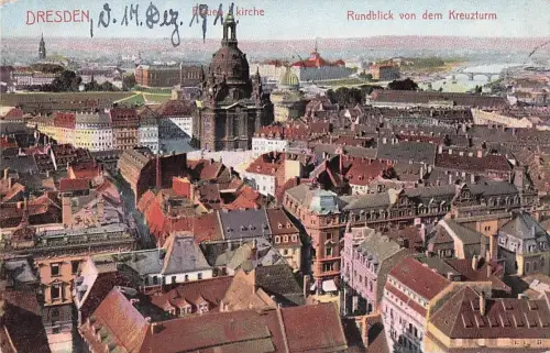 DRESDEN, Rundblick von dem Kreuzturm. -800066