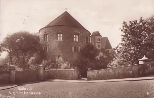 Halle a.S., Burgruine Moritzburg. -800136