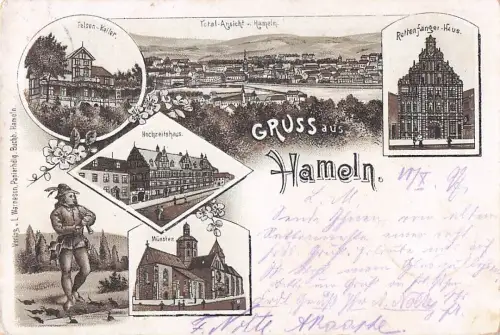 Hameln Rattenfaenger-Haus Felsen-Keller Muenster Hochzeitshaus / Hameln /Hameln-Pyrmont LKR -800146