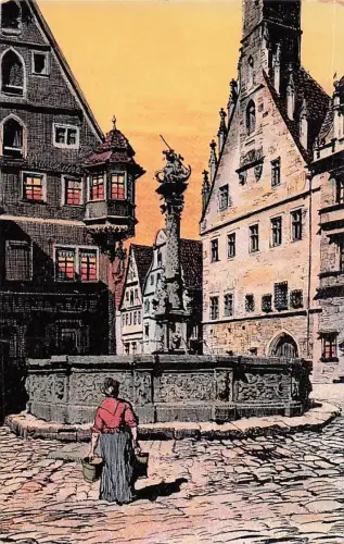 Herterichbrunnen Zünstlerkarte,,„Aurora". Ges. geschützt. 1910. -800030