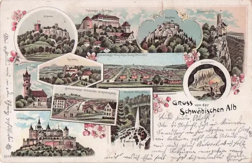 AK / Ansichtskarte Muensingen Teck Tuebinger Schloss Lichtenstein Rechberg Kat. Muensingen -800140