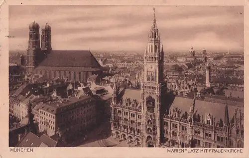 MÜNCHEN MARIENPLATZ MIT FRAUENKIRCHE -800176
