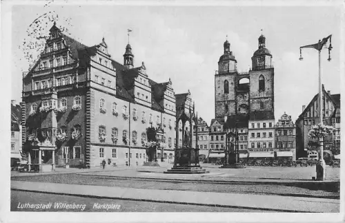 AK / Ansichtskarte Wittenberg__Lutherstadt Marktplatz -800154