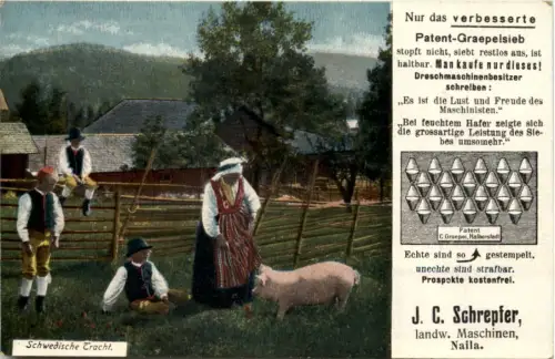 schwedische Tracht - Werbung Schrepfer Naila -637832