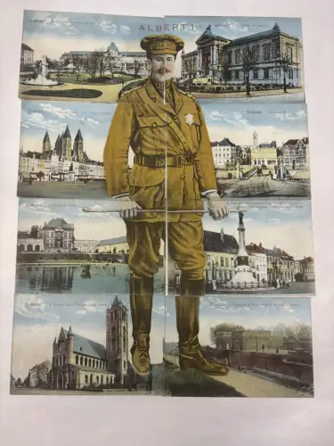 Belgien – Ausgefüllte puzzlekarten – König Albert Turnhout – Militär -800572