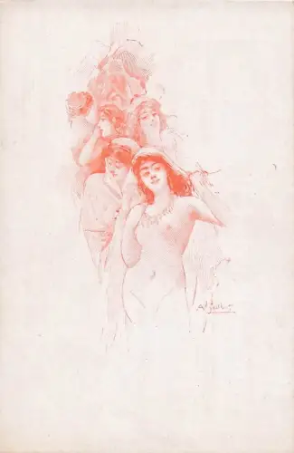 Künstler AK A. CALBET Lithografie -800514