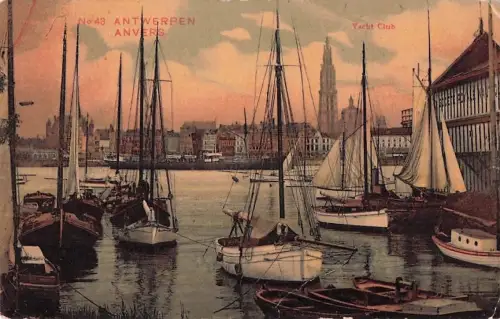AK Anvers, Le Bassin des Yachts à Sainte-Anne -800364