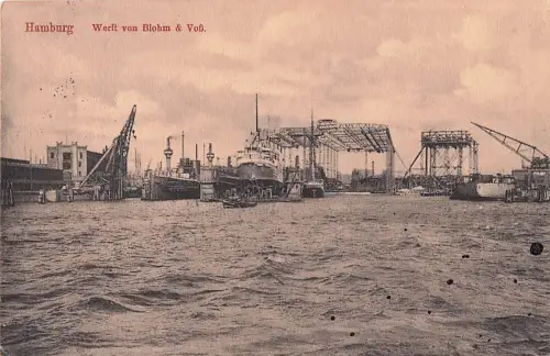 Hamburg Werft von Blohm & Voß. -800210