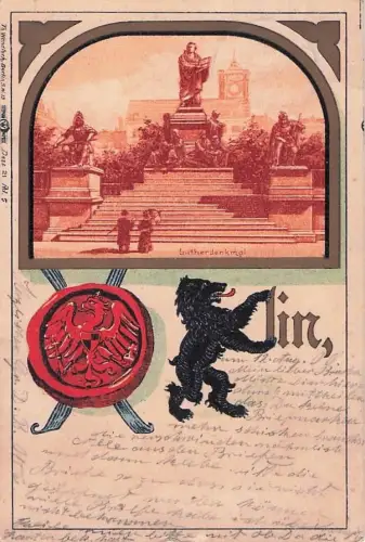 1900 Ansichtskarte / Postkarte Berlin König. Schloss m. Denkmal Friedrich Wilhelm III -800434