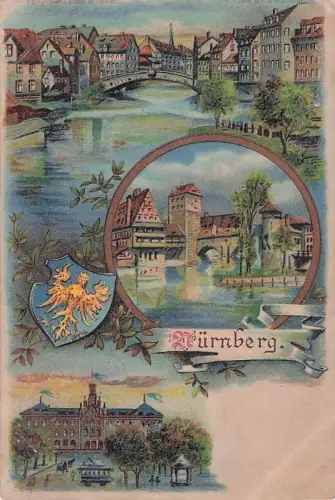 Nürnberg, Partie am Henkersteg, Halt gegen das Licht: Vollmond -800528