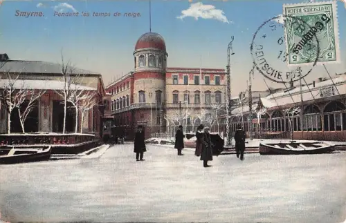 Smyrne. Pendant les temps de neige. -800632