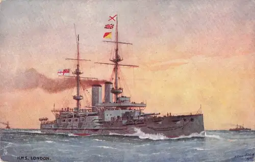 HMS London, einem Schlachtschiff der Royal Navy. -800712