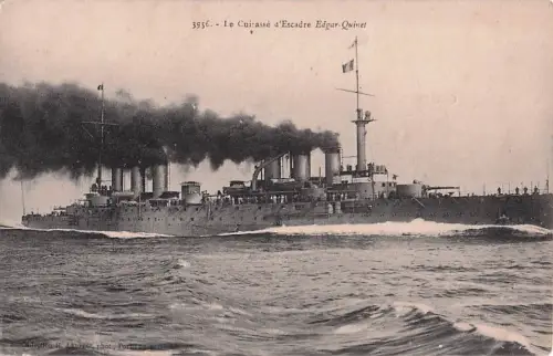 3956. Le Cuirassé d'Escadre Edgar-Quinet -800738