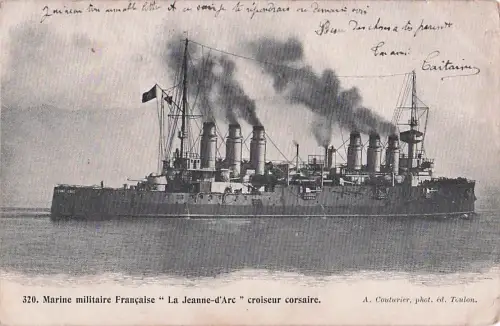 320. Marine militaire Française "La Jeanne-d'Arc" croiseur corsaire. -800802