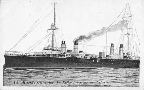 AO. Marine française. Le Kléber, croiseur de 1: classe. -800874