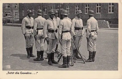 ,,Setzt die Gewehre..." Wehrmacht - Bildserie Herausgegeben mit dem Einvernehmen des Oberkommandos der Wehrmacht -800932