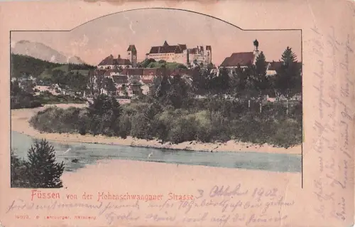 Füssen von der Hohenschwangauer Strasse. -800926