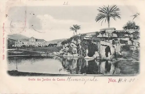 Ansichtskarte Nice Alpes Maritimes Le Casino Municipal et la Grotte du Jardin Public Kat. Nice -800978