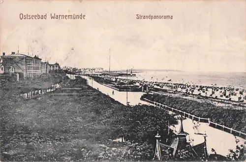 Ostseebad Warnemünde Strandpanorama -801006