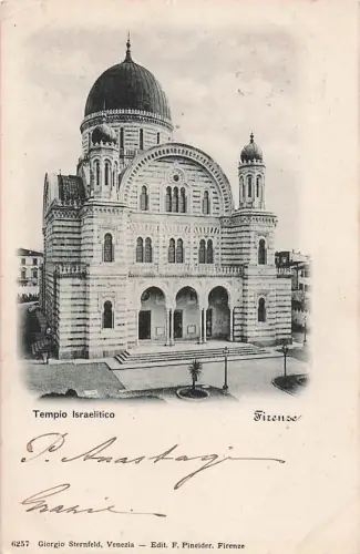 JUDAICA - Italy - FIRENZE - The Israelite Temple - Synagogue -800960