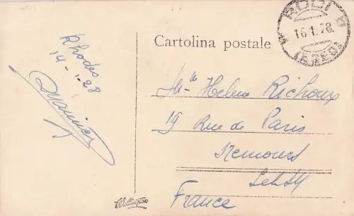 GRIECHENLAND - Rhodos, La Castellania, Postkarte -801034