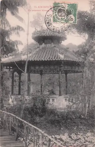 Cochinchina Vietnam Saigon Le Nouveau Kiosque du Jardin Botanique Postkarte -801030