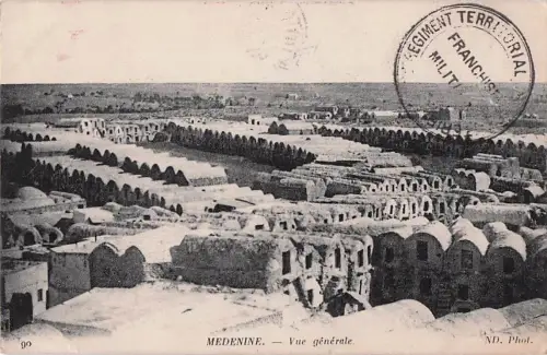 MEDENINE. Vue générale. - -801072