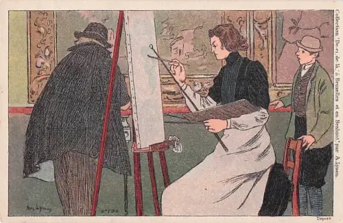 Künstler Amédée Ernest Lynen Künstler Top-Zustand“ -801124