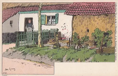Künstler Amédée Ernest Lynen Künstler Top-Zustand“ -801164