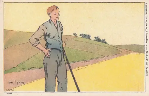 Künstler Amédée Ernest Lynen Künstler Top-Zustand“ -801150