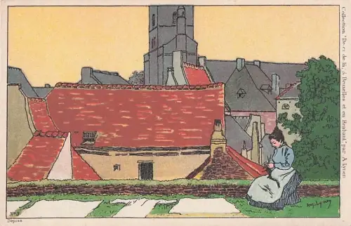 Künstler Amédée Ernest Lynen Künstler Top-Zustand“ -801170