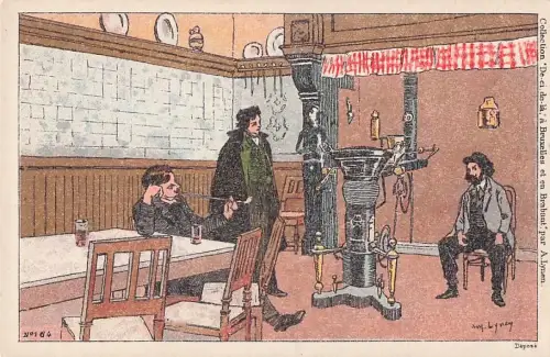 Künstler Amédée Ernest Lynen Künstler Top-Zustand“ -801190